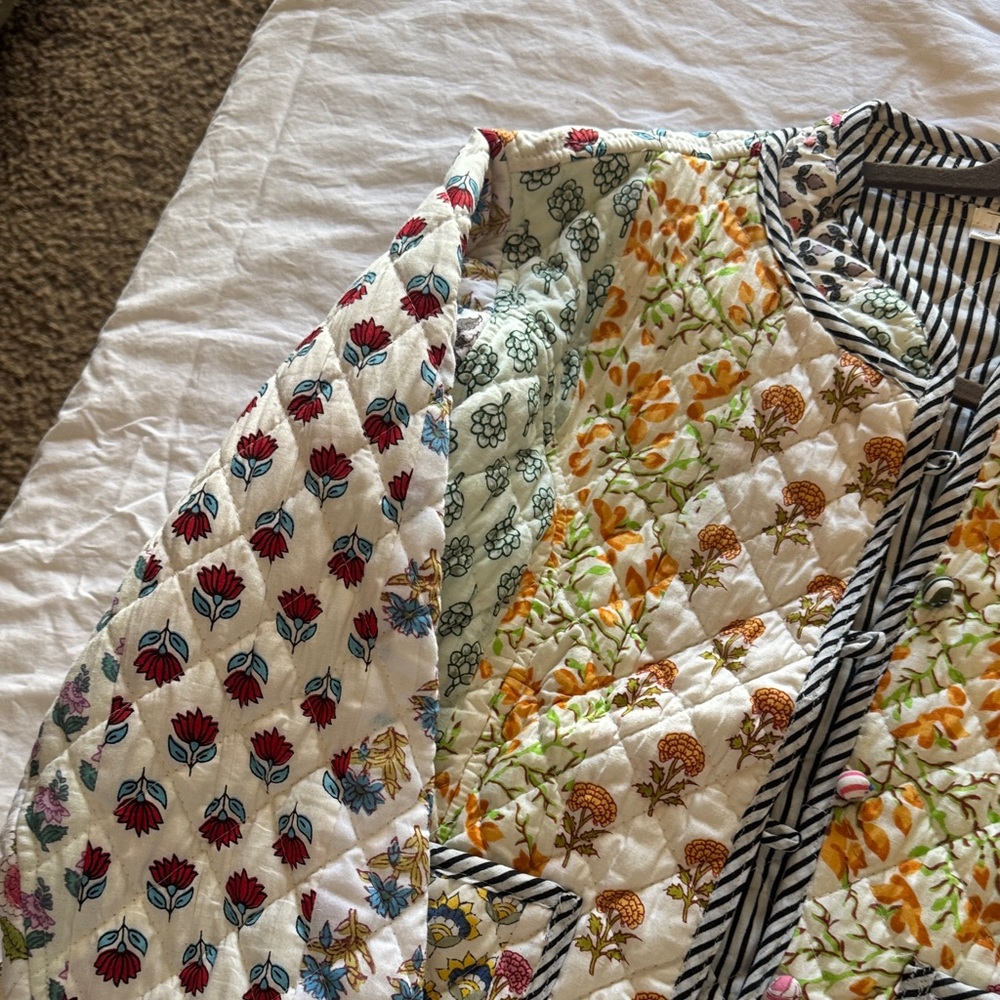 Floral Patchwork Bomber Jacket - image 5